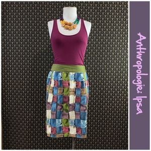 Anthro Patchwork Print Scarf by Ipsa